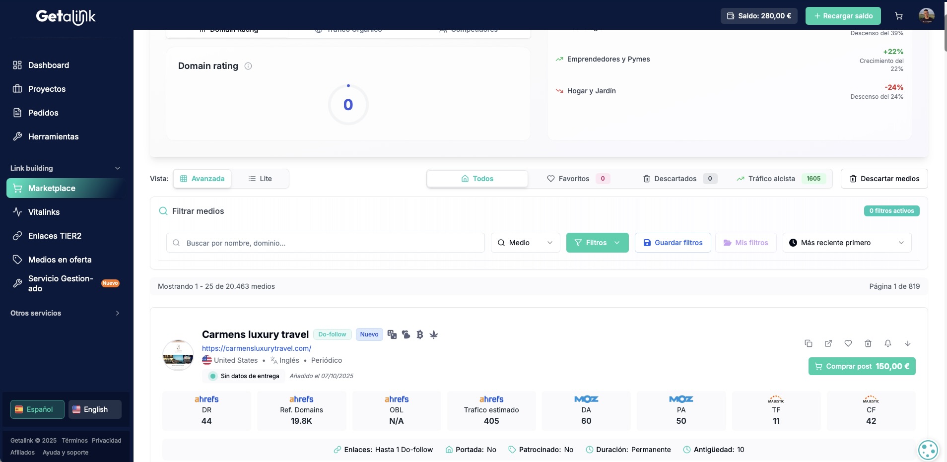 GetaLink — Plataforma de Afiliación